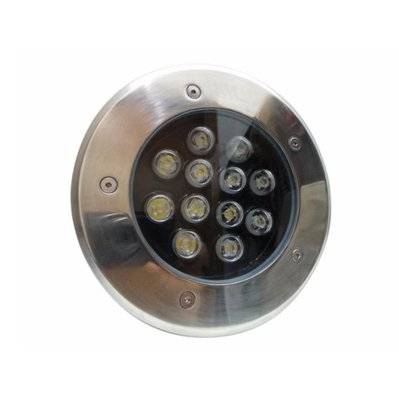 Spot LED Extérieur Encastrable IP65 220V Sol 12W 60° - Blanc Chaud 2300K - 3500K - SILAMP - F24-12X1W_WW - 7426924039095