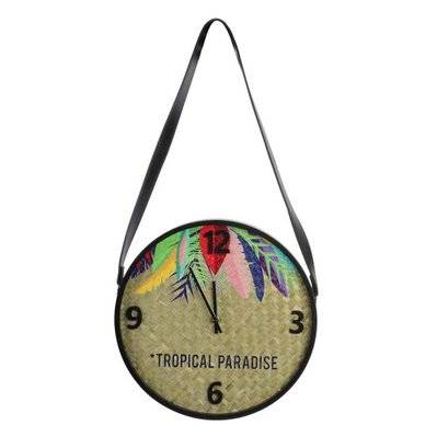 Horloge Tropical Paradise Exotique 30 cm - 30455 - 3664944096672