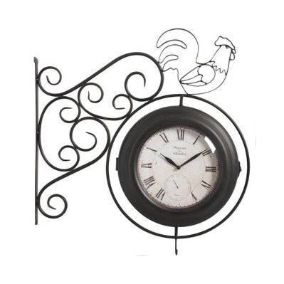 Horloge murale coq double face - 8463 - 3238920721102