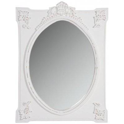 Miroir rectangulaire blanc - 26314 - 3238920789690