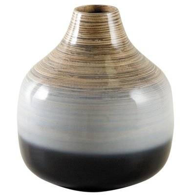 Vase boule bambou laqué - 24378 - 3238920786453