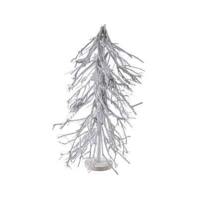 Sapin de Noël en bois patiné blanc - 20935 - 3238920773057