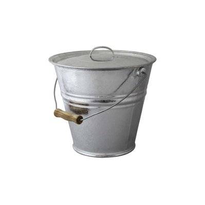 Seau cendres granulés ou compost avec couvercle 10 litres - 30085 - 3273960401256