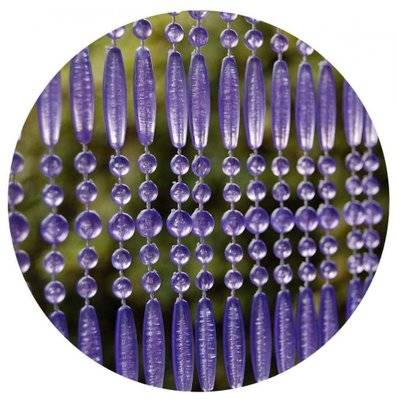Rideau de porte en perles violettes Fréjus 90x210 cm - 22691 - 8718868970558