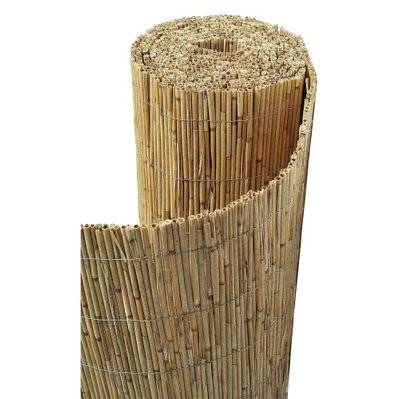 Canisse paillon de bambou non pelé 5m (longueur)  x 1,5m (hauteur) - 31323 - 3495061000804