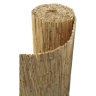 Canisse paillon en bambou non pelé 5m (longueur) x 2m (hauteur) - 31397 - 3495061000811