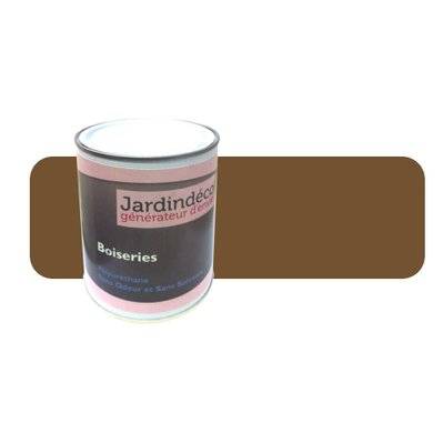 Peinture  pour meuble en bois brut 1 litre brun olive - 10799 - 3700866314866