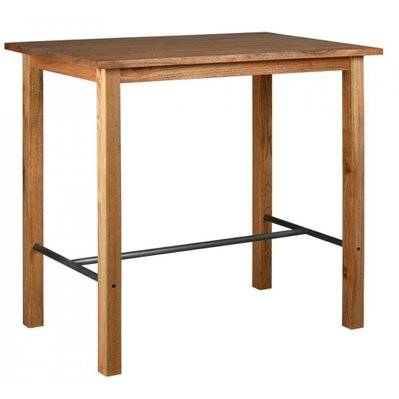 Table haute en bois mindi et métal - 44600 - 3238920811001