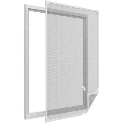 Moustiquaire avec cadre magnétique pour fenêtre blanc max 100x120 cm - 51593 - 4052329004005