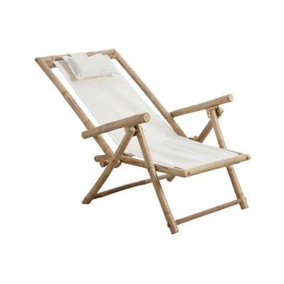 Chaise relax pliante en bambou - 17119 - 3238920763560