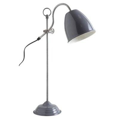 Lampe de bureau en métal laqué gris foncé - 15411 - 3238920758092