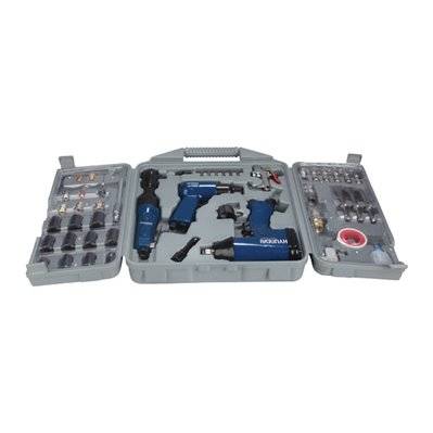 HYUNDAI  - Kit 3 outils pneumatiques + 50 accessoires - Livré en coffret - HAC50PCS - HAC50PCS - 3661602009968