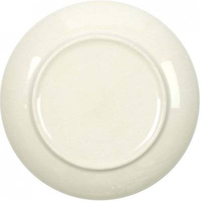 Assiette en porcelaine imprimée Cottage 25 cm (Lot de 6) blanc et bordeaux - 53027 - 3700866344382