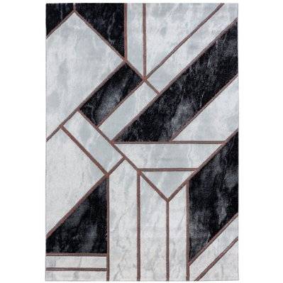 GRAFIC - Tapis effet marbre - Rose Gold 120 x 170 cm - NAXOS1201703817BRONZE - 3701479501315
