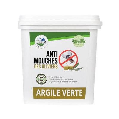 Argile Verte naturelle anti mouche des oliviers 3kg - TER048 - 3760267060342