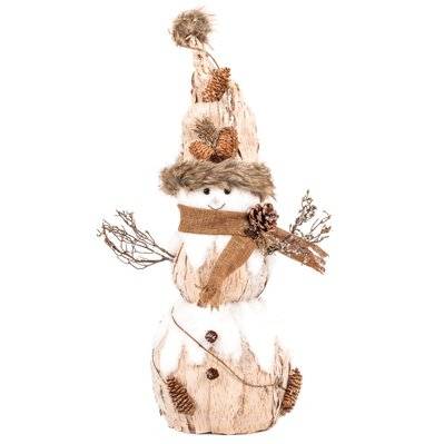 Décoration de Noël en bois bonhomme Terre sauvage - Beige - 513855 - 3560239505525