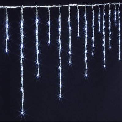 Guirlande de Noël extérieure à 120 LED Xmas - L. 200 cm - Blanc froid - 513877 - 3560238913956