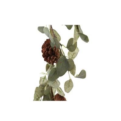 Guirlande de Noël design Eucalyptus et pin - L. 150 cm - Vert - 601133 - 5024418272113