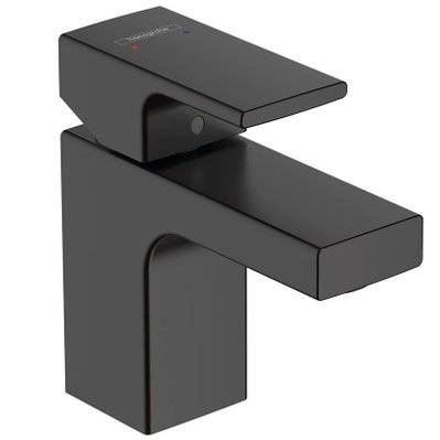 Hansgrohe Vernis Shape Mitigeur de lavabo, avec tirette et vidage synthétique, Noir mat (71560670) - 4059625326152 - 4059625326152