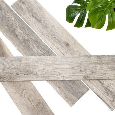 WallArt Planches d'aspect de bois Chêne de bois de grange Blanchi - 432698 - 8719992629107