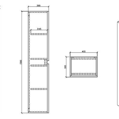 Grande armoire de rangement SIENA hauteur 150 cm chêne clair - A-1500SC-STO-RLOAK - 3760253892001