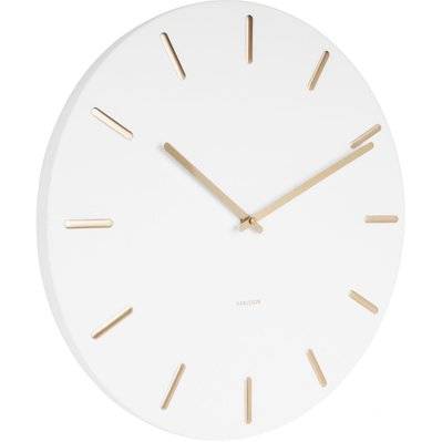 Horloge en métal Charme 45 cm Blanc - 47032 - 8714302641978