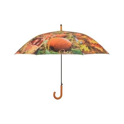 Grand parapluie bois et métal toile polyester Automne - 24480 - 8714982118722