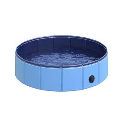 Piscine bassin chien diamètre 80 cm bleu - D01-003BU - 3662970010990