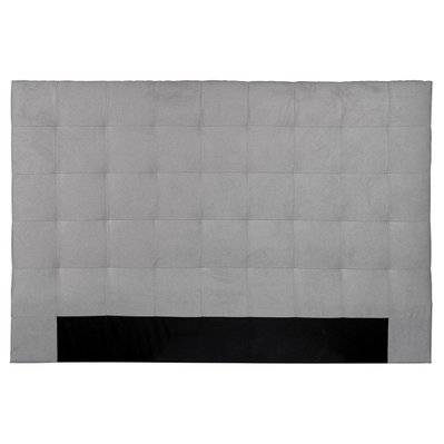 Tête de lit capitonnée en tissu gris L180 cm HALCIONA - - 51045 - 3662275122961