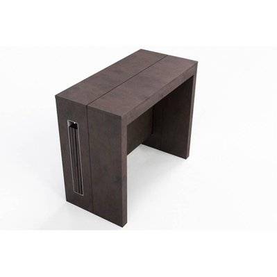 Table console extensible 8 couverts TOPAZ 90 cm vintage avec allonges intégrées - 20100866761 - 3663556260570