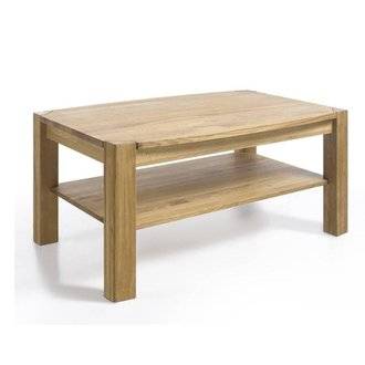 Table basse KALOS 110 x 70 cm en bois de chêne massif huilé