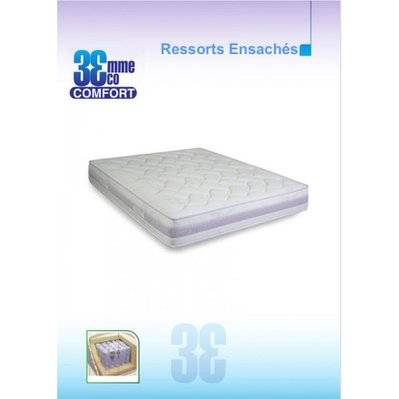 Matelas Eco-Confort Ressorts Ensaches 7 Zones couchage 80*200cm épaisseur 23cm - 20100838294 - 3700732998831