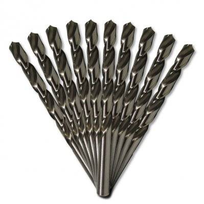 10 forets métaux HSS M2 Pro D. 3,2 mm x Lu. 36 x Lt. 65 mm 135° taillé, meulé pour aciers - Diamwood - 79307 - 3664100205672