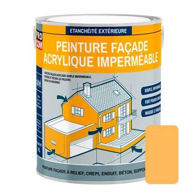Peinture façade PROCOM crépi, façade à relief, imperméabilisation et protection des façades - Durable jusqu'à 10 ans 2.5 litres - 145_1467 - 3700070120017