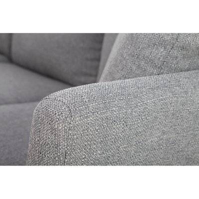 Canapé d'angle déhoussable scandinave 5-6 places en tissu gris clair et bois clair OSLO - L250xP197xH80 - 44766 - 3662275098624