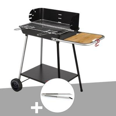 Barbecue charbon Florence Somagic + Pince en inox - 26061 - 3665872019559