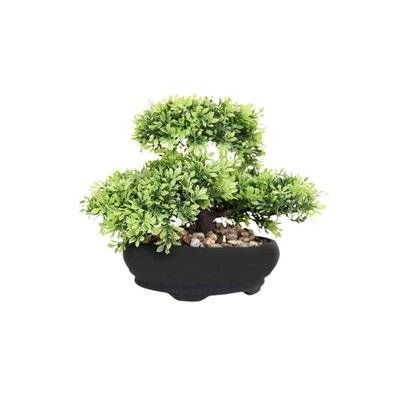 Bonsai artificielle dans pot en terre cuite 17 cm Modèle 2 - 47982 - 3700866340605
