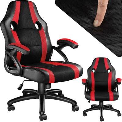 Tectake  Chaise gamer BENNY - noir/rouge - 403479 - 4061173073228