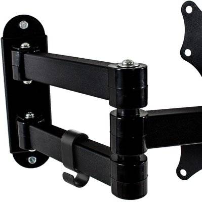 Tectake Support mural TV 17- 37 orientable et inclinable - Brico