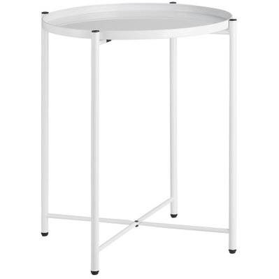 Tectake  Table d’appoint CHESTER 45,5x45,5x53cm - blanc - 404188 - 4061173204950