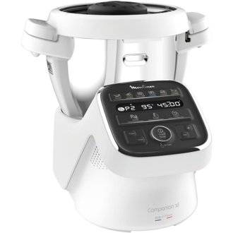 Robot cuiseur multifonctions 3l 1550w blanc/gris  - MOULINEX - hf80cb10