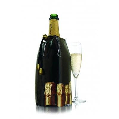 Rafraichisseur champagne noir  - VACU VIN - 38854606 - 143891 - 8714793388543