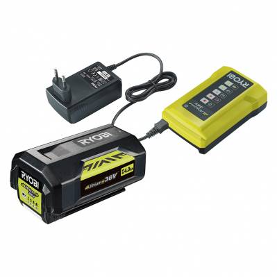Pack de charge 36V : 1 bat Li-Ion 4,0 Ah + chargeur rapide 6,0A - RY36BC60A-140 - 4892210185389
