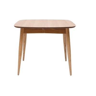 Table à manger extensible carrée en bois clair L90-130 cm NORDECO - - 46742 - 3662275104950