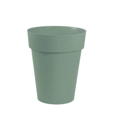 Pot de fleurs en plastique EDA Toscane vert laurier - Ø 44 cm - 35792 - 3086960263867