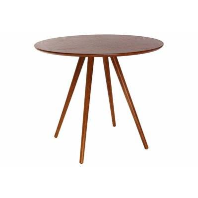Table à manger design ronde noyer D90 ARTIK - L90xP90xH75 - 26239 - 3662275056099