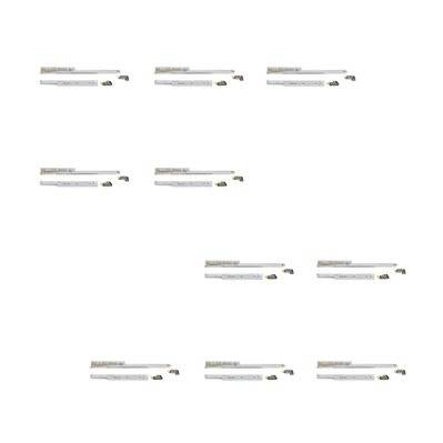 Emuca Lot de 10 jeux de Coulisses invisibles tiroirs Argent, à sortie totale, avec fermeture à amortie, profondeur 490mm, - 3139805 - 8432393009568