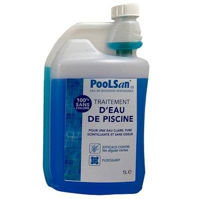 Traitement eau de piscine sans chlore 1 L - PooLSan - 31538 - 5060322700007