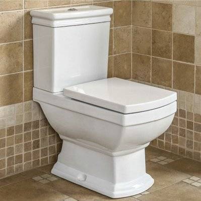 Toilette WC à poser rétro DERBY en céramique - KLEOPATRA-11-1/2 / KLEOPATRA-11-2/2 - 5907548101235