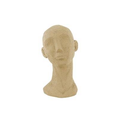 Statue Face Art en polyrésine - Marron - 160478 - 8714302681974